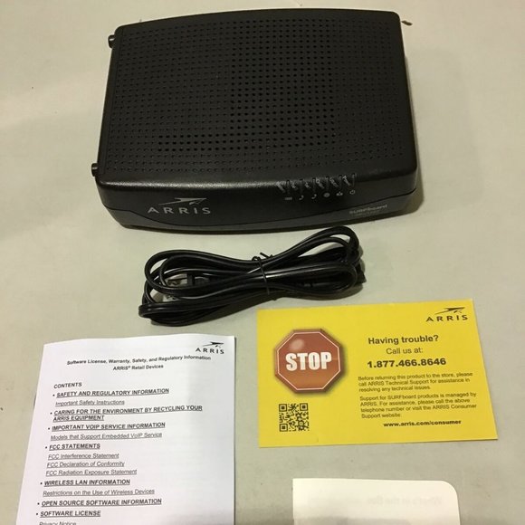 ARRIS SURFBOARD 3.0 DESKTOP CABLE MODEM‎ DOCSIS SBV3202 XFINITY INTERNET & VOICE - Picture 9 of 12